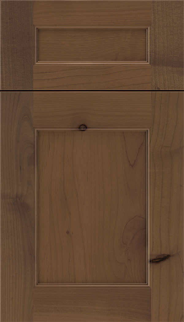 Lexington 5pc Alder recessed panel cabinet door in Sienna