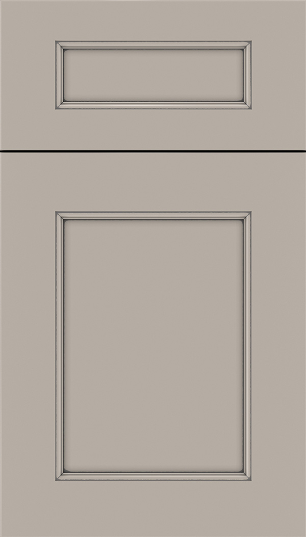 Lexington 5pc Maple recessed panel cabinet door in Nimbus with Pewter glaze