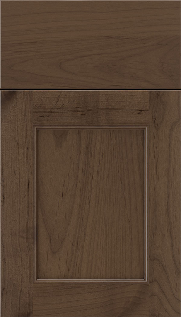 Lexington Alder recessed panel cabinet door in Toffee with Mocha glaze
