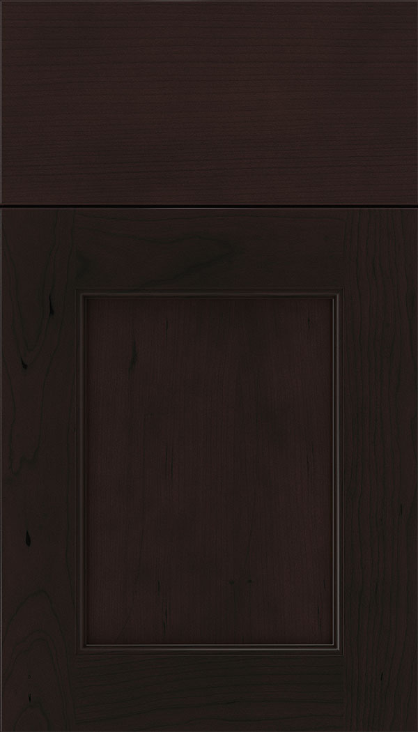Lexington Cherry recessed panel cabinet door in Espresso