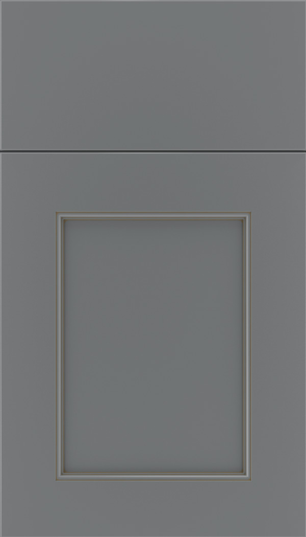 Lexington Maple recessed panel cabinet door in Cloudburst with Smoke glaze