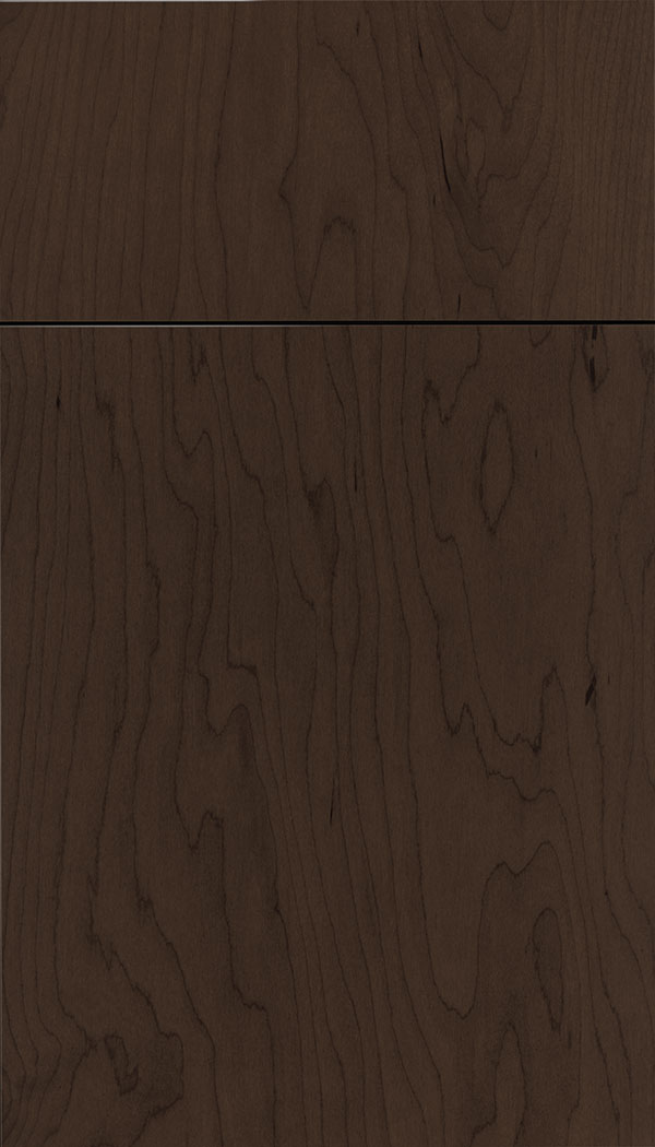 Lockhart Maple slab cabinet door in Cappuccino
