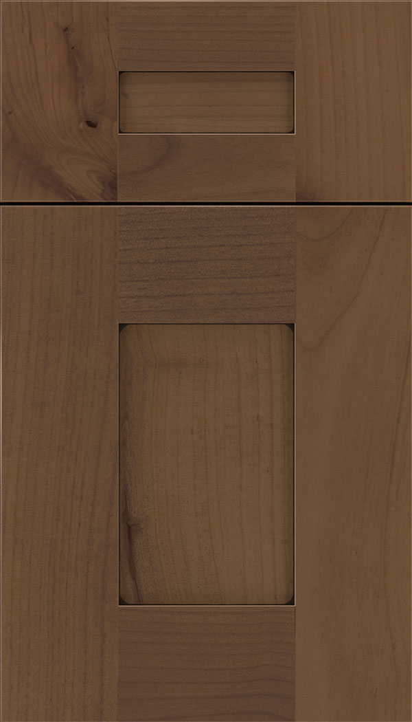 Newhaven 5pc Alder shaker cabinet door in Sienna with Black glaze