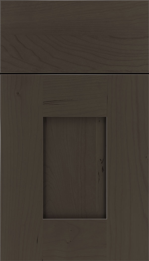 Newhaven Cherry shaker cabinet door in Thunder