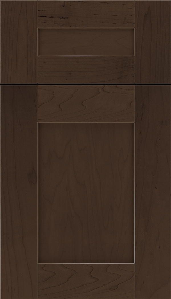 Pearson 5pc Maple flat panel cabinet door in Cappuccino