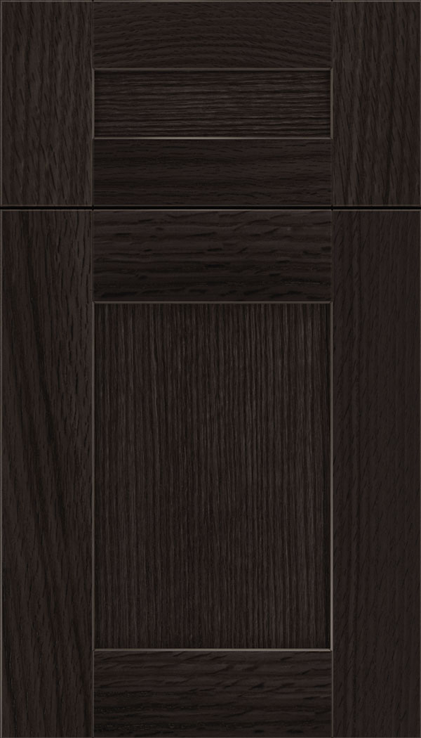 Pearson 5pc Rift Oak flat panel cabinet door in Charcoal