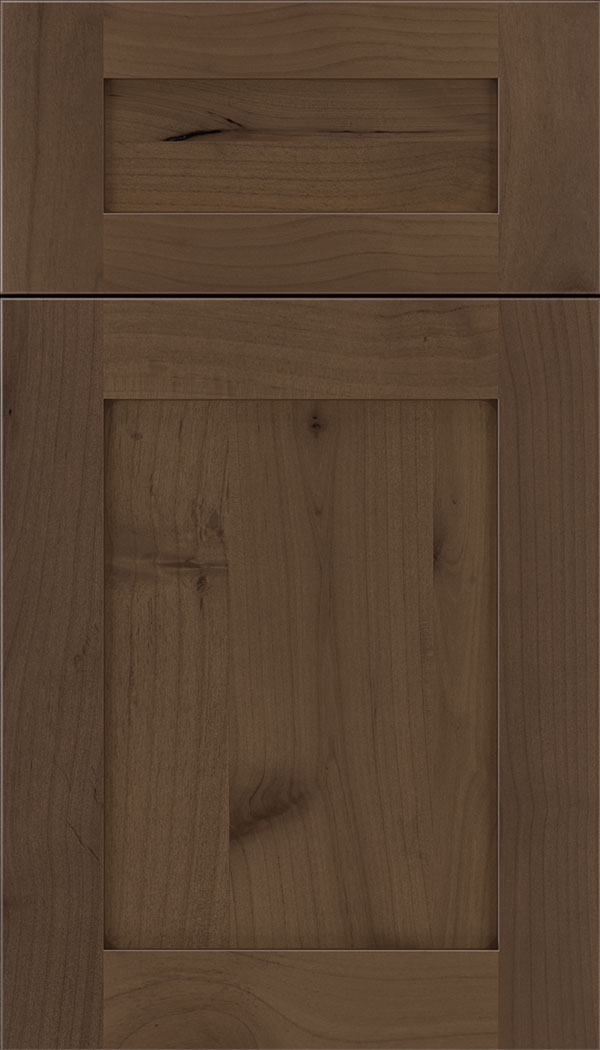 Plymouth 5pc Alder shaker cabinet door in Toffee with Mocha glaze