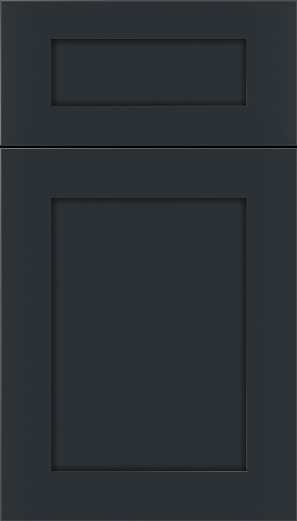 Plymouth 5pc Maple shaker cabinet door in Gunmetal Blue