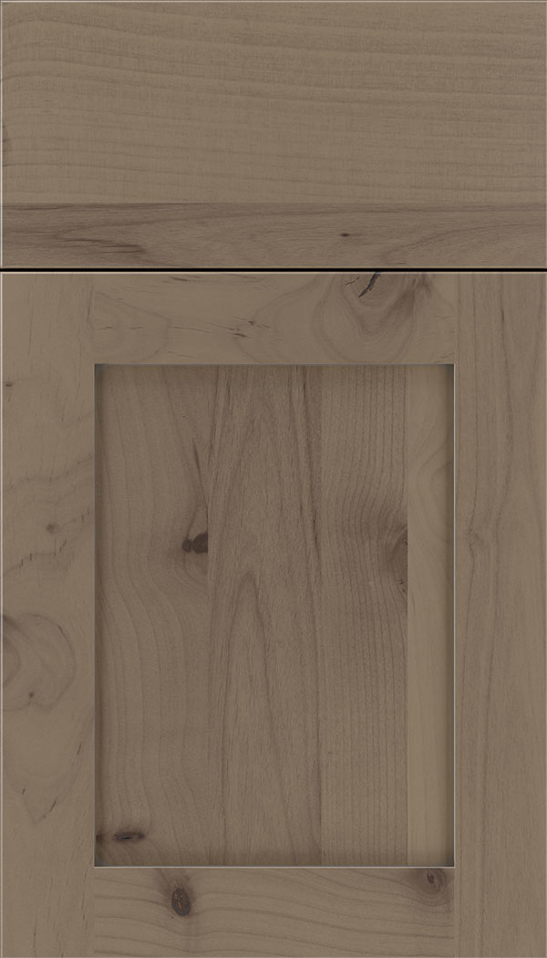 Plymouth Alder shaker cabinet door in Winter with Pewter glaze