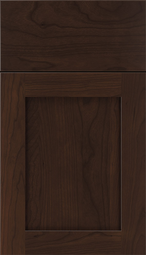 Plymouth Cherry shaker cabinet door in Cappuccino
