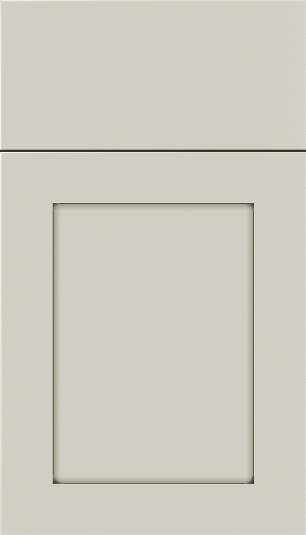 Plymouth Maple shaker cabinet door in Cirrus with Smoke glaze