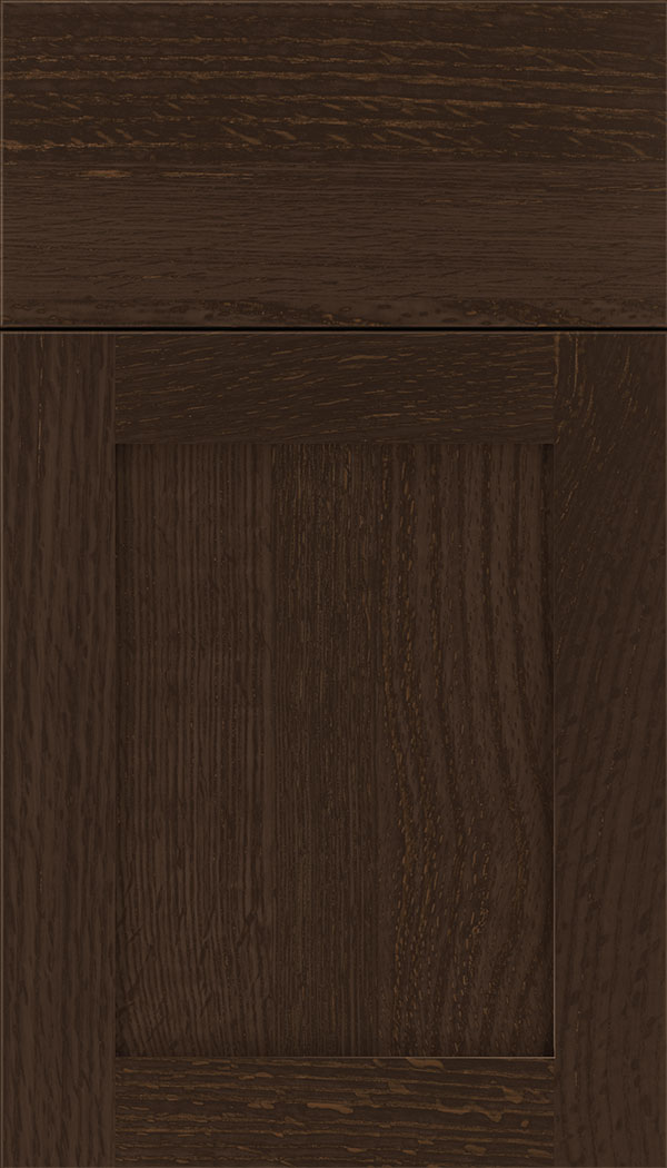 Plymouth Rift Oak shaker cabinet door in Cappuccino