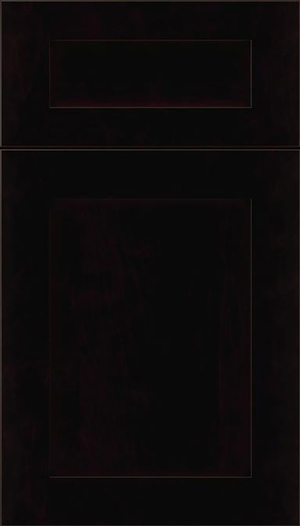 Salem 5pc Maple shaker cabinet door in Espresso with Black glaze