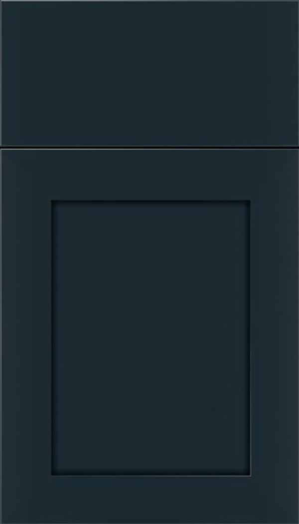 Salem Maple shaker cabinet door in Gunmetal Blue