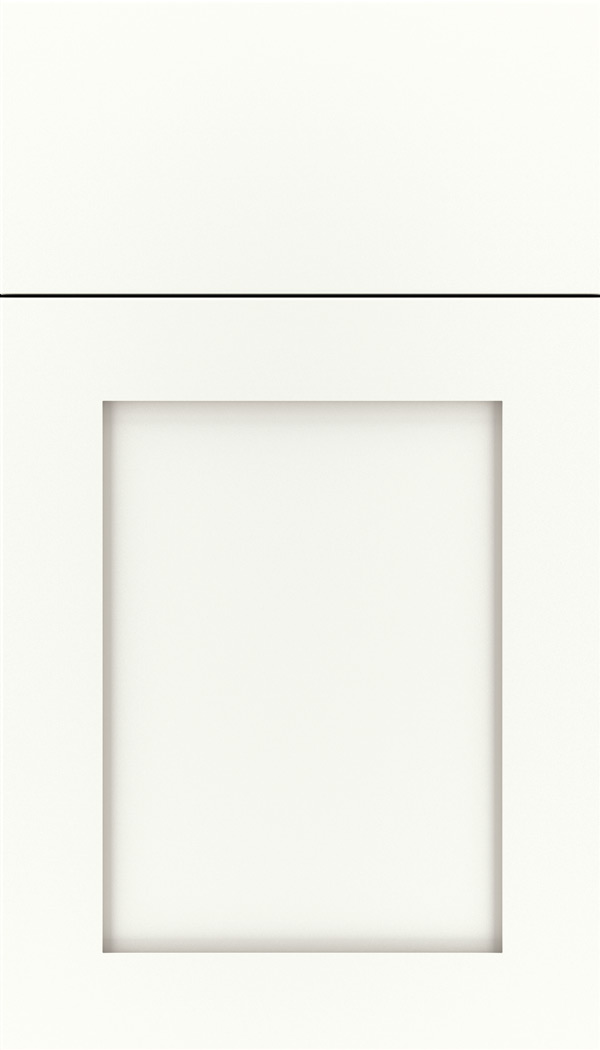 Salem Maple shaker cabinet door in Whitecap