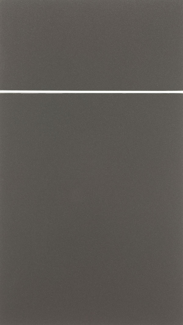 Summit Acrylic slab cabinet door in Metallic Gibralter