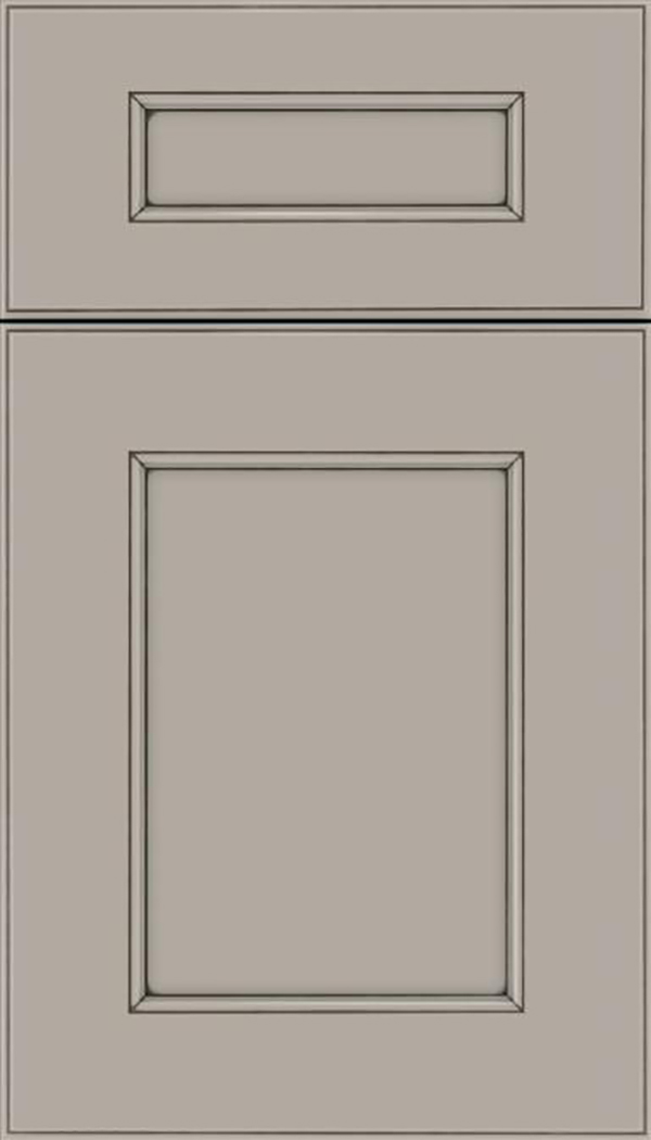Tamarind 5pc Maple shaker cabinet door in Nimbus with Smoke glaze