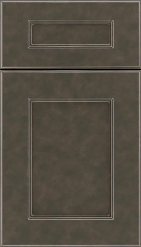 Tamarind 5pc Maple shaker cabinet door in Thunder with Pewter glaze