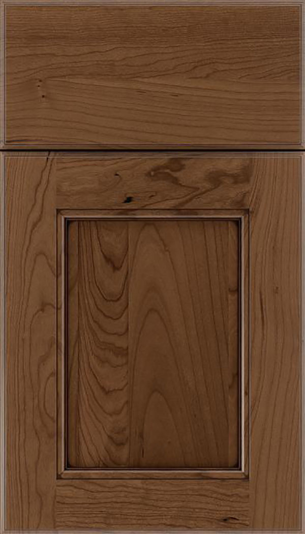 Tamarind Cherry shaker cabinet door in Toffee with Mocha glaze