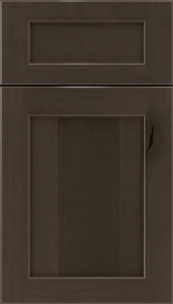 Templeton 5pc Alder recessed panel cabinet door in Thunder