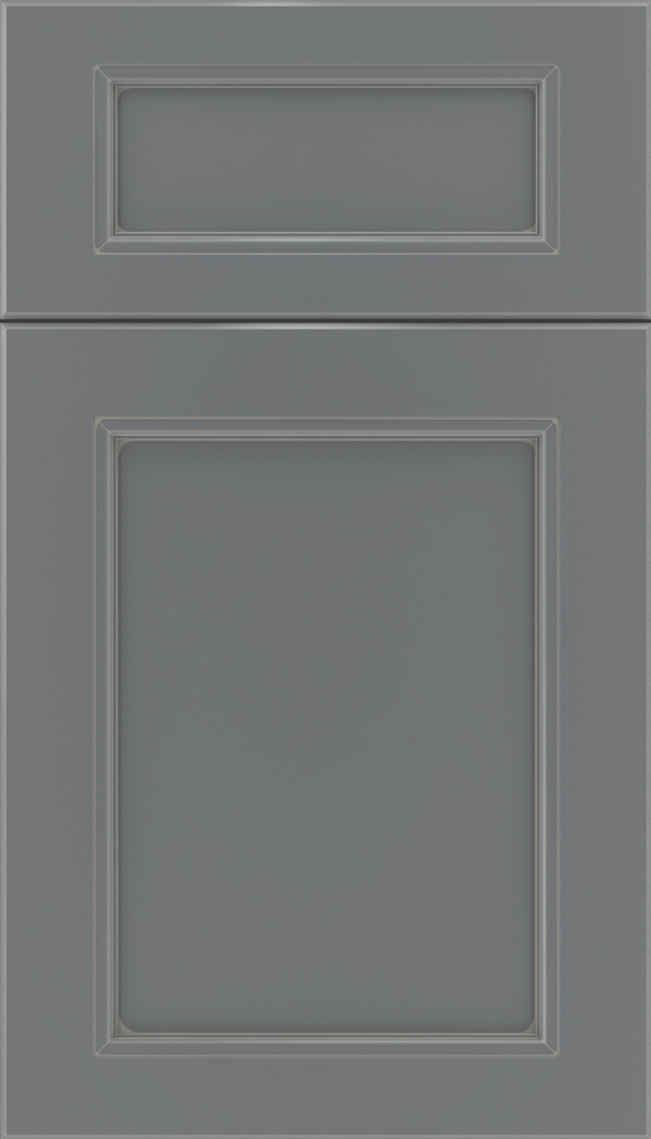 Templeton 5pc Maple recessed panel cabinet door in Cloudburst with Pewter glaze