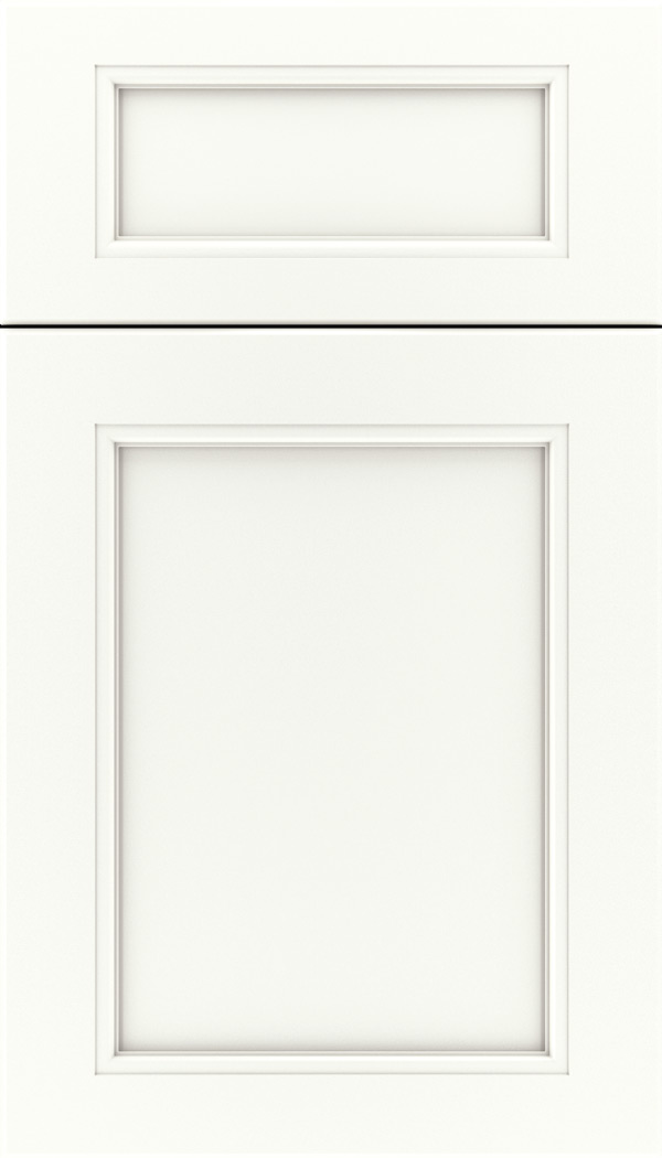 Templeton 5pc Maple recessed panel cabinet door in Whitecap